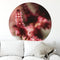 Label2X - Muurcirkel - Reddy - Ø 40 cm - Forex - Multicolor - Wandcirkel - Rond Schilderij - Bloemen en Planten - Muurdecoratie Cirkel - Wandecoratie rond - Decoratie voor woonkamer of slaapkamer
