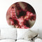 Label2X - Muurcirkel - Reddy Ø 80 cm - Dibond - Multicolor - Wandcirkel - Rond Schilderij - Bloemen en Planten - Muurdecoratie Cirkel - Wandecoratie rond - Decoratie voor woonkamer of slaapkamer