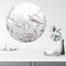 Label2X - Muurcirkel snowy twig - Ø 100 cm - Forex - Multicolor - Wandcirkel - Rond Schilderij - Muurdecoratie Cirkel - Wandecoratie rond - Decoratie voor woonkamer of slaapkamer