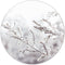 Label2X - Muurcirkel snowy twig - Ø 12 cm - Forex - Multicolor - Wandcirkel - Rond Schilderij - Muurdecoratie Cirkel - Wandecoratie rond - Decoratie voor woonkamer of slaapkamer