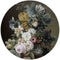 Label2X - Muurcirkel - Stilleven met Bloemen, Eelke Jelles Eelkema - Ø 120 cm - Dibond - Multicolor - Wandcirkel - Rond Schilderij - Bloemen en Planten - Muurdecoratie Cirkel - Wandecoratie rond - Decoratie voor woonkamer of slaapkamer