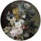 Label2X - Muurcirkel - Stilleven met Bloemen, Eelke Jelles Eelkema - Ø 100 cm - Forex - Multicolor - Wandcirkel - Rond Schilderij - Bloemen en Planten - Muurdecoratie Cirkel - Wandecoratie rond - Decoratie voor woonkamer of slaapkamer