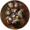 Label2X - Muurcirkel - Stilleven met Bloemen, Hans Bollongier, 1639 - Ø 80 cm - Dibond - Multicolor - Wandcirkel - Rond Schilderij - Bloemen en Planten - Muurdecoratie Cirkel - Wandecoratie rond - Decoratie voor woonkamer of slaapkamer