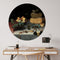 Label2X - Muurcirkel - Stilleven met Kazen, Floris Claesz. van Dijck - Ø 60 cm - Forex - Multicolor - Wandcirkel - Rond Schilderij - Bloemen en Planten - Muurdecoratie Cirkel - Wandecoratie rond - Decoratie voor woonkamer of slaapkamer