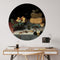 Label2X - Muurcirkel - Stilleven met Kazen, Floris Claesz. van Dijck - Ø 20 cm - Forex - Multicolor - Wandcirkel - Rond Schilderij - Bloemen en Planten - Muurdecoratie Cirkel - Wandecoratie rond - Decoratie voor woonkamer of slaapkamer
