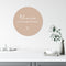 Label2X - Muurcirkel thuis beige - Ø 100 cm - Forex - Multicolor - Wandcirkel - Rond Schilderij - Muurdecoratie Cirkel - Wandecoratie rond - Decoratie voor woonkamer of slaapkamer