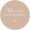 Label2X - Muurcirkel thuis beige - Ø 30 cm - Forex - Multicolor - Wandcirkel - Rond Schilderij - Muurdecoratie Cirkel - Wandecoratie rond - Decoratie voor woonkamer of slaapkamer