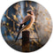 Label2X - Muurcirkel vogeltje - Ø 30 cm - Dibond - Multicolor - Wandcirkel - Rond Schilderij - Muurdecoratie Cirkel - Wandecoratie rond - Decoratie voor woonkamer of slaapkamer