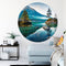 Label2X - Muurcirkel water nature - Ø 12 cm - Forex - Multicolor - Wandcirkel - Rond Schilderij - Muurdecoratie Cirkel - Wandecoratie rond - Decoratie voor woonkamer of slaapkamer