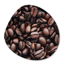 Label2X Organic shape coffee beans
