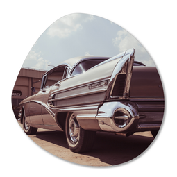 Label2X Organic shape vintage car
