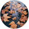 Label2X - Schilderij - Blad Ø - Multicolor - 100 X 100 Cm
