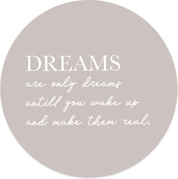 Label2X - Schilderij - Dreams Ø - Multicolor - 30 X 30 Cm