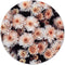 Label2X - Schilderij - Flower Bomb Ø - Multicolor - 20 X 20 Cm