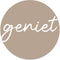Label2X - Schilderij - Geniet Ø - Multicolor - 20 X 20 Cm
