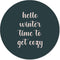 Label2X - Schilderij - Hello Winter Green Ø Aanbevolen - Multicolor - 20 X 20 Cm
