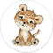 Label2X - Schilderij - Kids Luipaard Dibond -