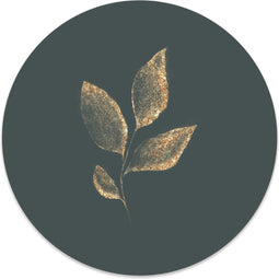 Label2X - Schilderij - Leaf Green Ø Aanbevolen - Multicolor - 100 X 100 Cm