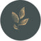 Label2X - Schilderij - Leaf Green Ø - Multicolor - 30 X 30 Cm