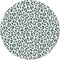 Label2X - Schilderij - Leopard Green Ø - Multicolor - 60 X 60 Cm
