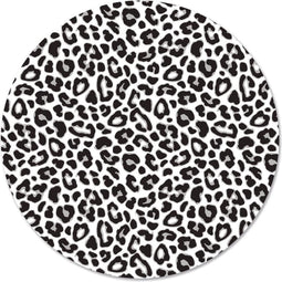 Label2X - Schilderij - Leopard Ø - Multicolor - 20 X 20 Cm