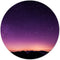 Label2X - Schilderij - Night Sky Ø - Multicolor - 30 X 30 Cm