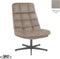LABEL51 Alvar Fauteuil - Bruin - Micro Suede - Excl. Hocker - -