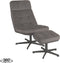 LABEL51 Alvar Fauteuil - Grijs - Cosmo - Incl. Hocker