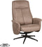 LABEL51 Bergen Fauteuil - Bruin - Micro Suede - Excl. Hocker - -