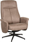LABEL51 Bergen Fauteuil - Bruin - Micro Suede - Excl. Hocker - -
