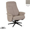 LABEL51 Bergen Fauteuil - Bruin - Micro Suede - Excl. Hocker - -