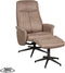 LABEL51 Bergen Fauteuil - Bruin - Micro Suede - Incl. Hocker