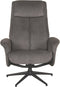 LABEL51 Bergen Fauteuil - Grijs - Cosmo - Excl. Hocker - -
