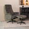 LABEL51 Bergen Fauteuil - Grijs - Cosmo - Incl. Hocker - -