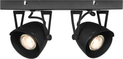LABEL51 Cap Opbouwspot - 2 Lichts - Zwart - GU10