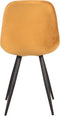 LABEL51 Capri Eetkamerstoel - Geel - Fluweel - Stoel - Kuipstoel
