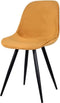 LABEL51 Capri Eetkamerstoel - Geel - Fluweel - Stoel - Kuipstoel