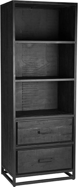 LABEL51 Chili Boekenkast - Zwart - Mangohout - Boekenkast