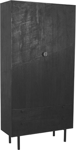 LABEL51 Cotia Bergkast - Zwart - Mangohout - 100 cm