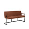 LABEL51 Denmark Eetkamerbank - Bruin - Microfiber - 155 cm