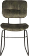 LABEL51 Dez Eetkamerstoel - Groen - Velours - Stoel - Normale eetkamerstoel