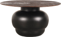 LABEL51 Dim Salontafel - Zwart - Mangohout - 75 cm