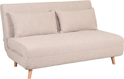 LABEL51 Double Slaapbank - Naturel - Boucle - Double | Naturel Poot - -