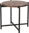 LABEL51 Dox Bijzettafel - Bruin - Mangohout - Zwart Onderstel