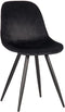 LABEL51 Eetkamerstoel Capri - Zwart - Fluweel