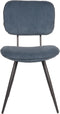 LABEL51 Eetkamerstoel Dez - Antraciet - Velours