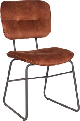 LABEL51 Eetkamerstoel Dez - Rust - Velours