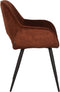 LABEL51 Eetkamerstoel Fer - Rust - Velours