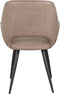 LABEL51 Eetkamerstoel Fer Taupe Micro Suede