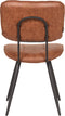 LABEL51 Eetkamerstoel Fos - Cognac - Leder